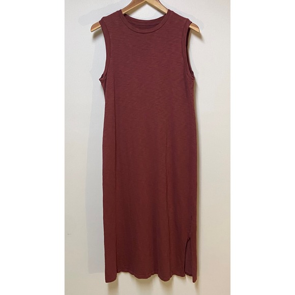 Universal Thread Dresses & Skirts - Universal Thread Midi Dress Women Medium Rust Red Cotton Sleeveless Slub Knit